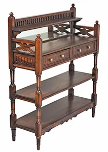 Этажерка из массива с 2 ящиками MSMU.534 H301 купить в интернет магазине Мебель из массива. Звоните +7 495 961-63-63 Мебель Индонезии