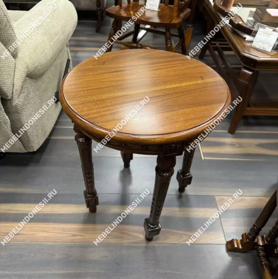 Столик круглый деревянный  