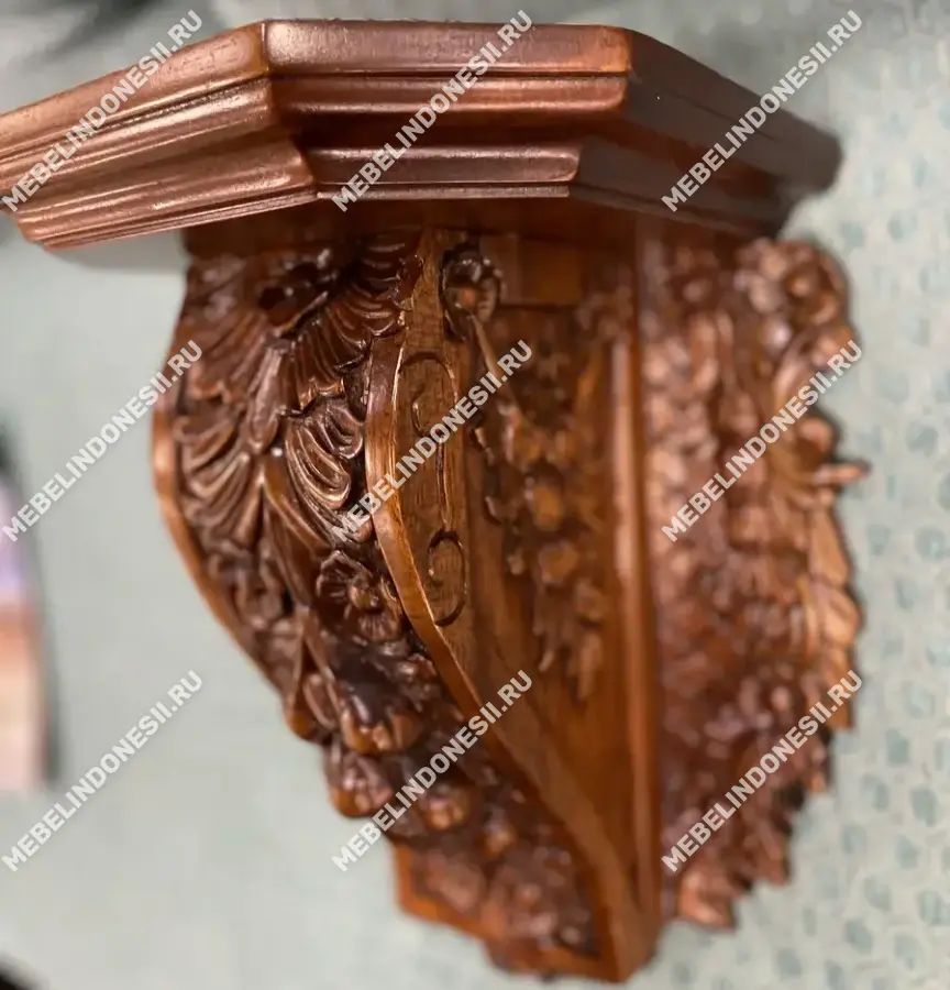 Полка настенная резная  