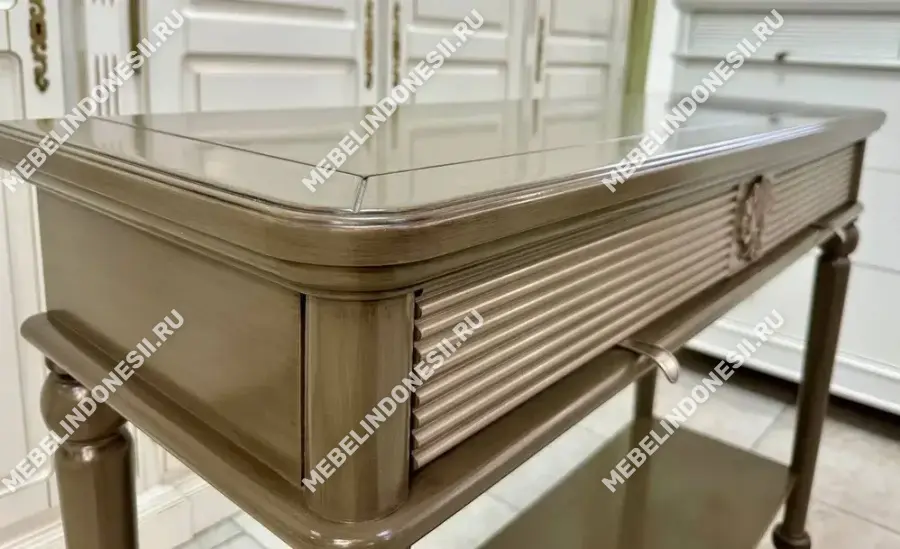 Консоль "Бурбон" Оливковый BJ916  купить в интернет магазине Мебель из массива. Звоните +7 495 961-63-63 Консоли в прихожую из массива дерева