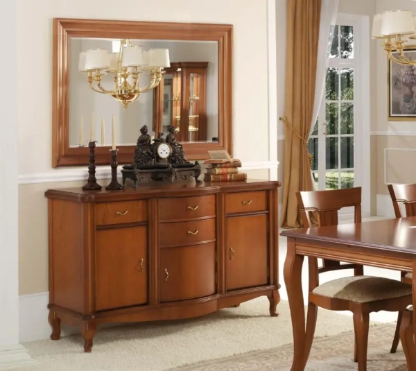 Зеркало NOGAL-5 908  купить в интернет магазине Мебель из массива. Звоните +7 495 961-63-63 Зеркала из массива дерева