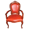 Резной стул с подлокотниками  