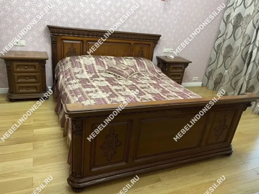 Кровать 180 "Венеция Люкс" Слоновая кость 361  купить в интернет магазине Мебель из массива. Звоните +7 495 961-63-63 Кровати из массива дерева