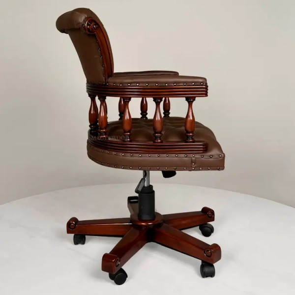 Рабочее кабинетное кресло MSMU.411 BROWN C310 BROWN  купить в интернет магазине Мебель из массива. Звоните +7 495 961-63-63 Мебель Индонезии